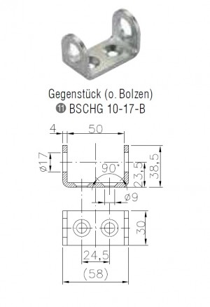 Borta slēdzējmehānisms BSCHG 10-17-B O BLZ.